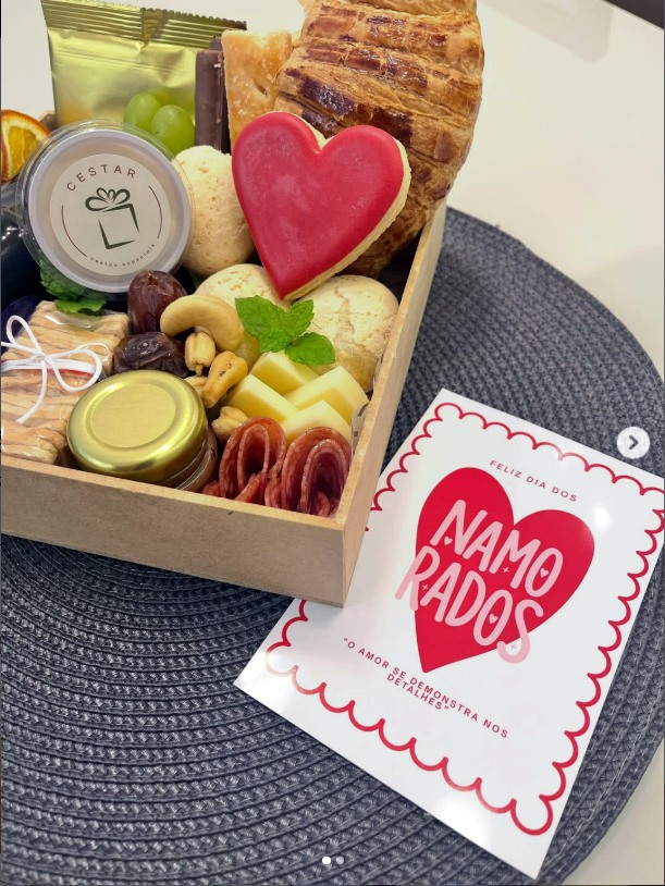 Cesta Amor em Detalhes da Cestar