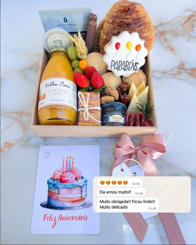 Cesta de aniversário Cestar